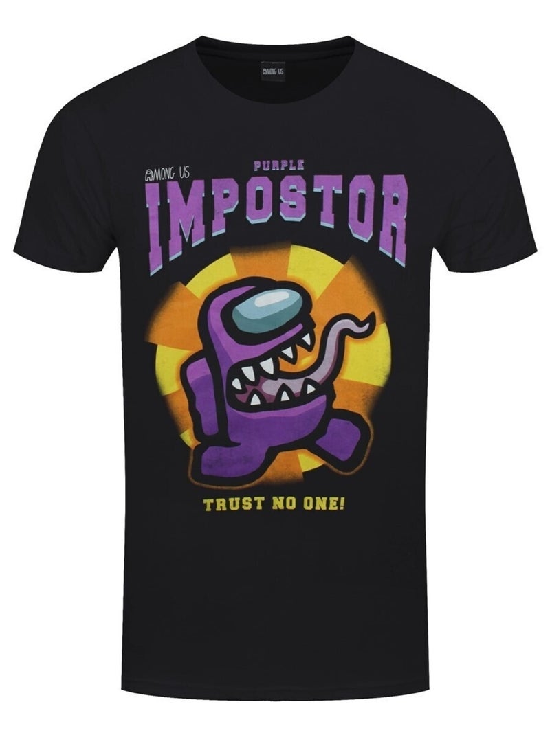 Among Us - T-shirt PURPLE IMPOSTOR Noir - Kiabi