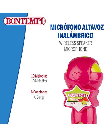 Amplificateur de microphone avec lumières et sons bontempi