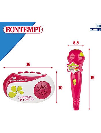 Amplificateur de microphone avec lumières et sons bontempi