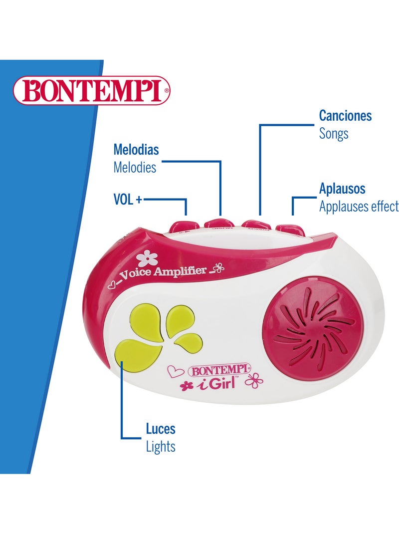 Amplificateur de microphone avec lumières et sons bontempi N/A - Kiabi