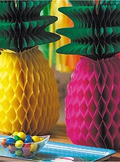 Ananas alvéolé en papier H31cm - Kiabi