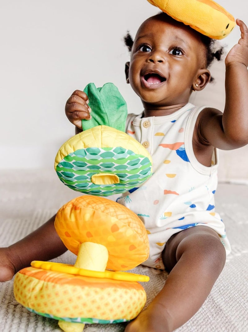 Ananas multi-textures à empiler Jaune - Kiabi