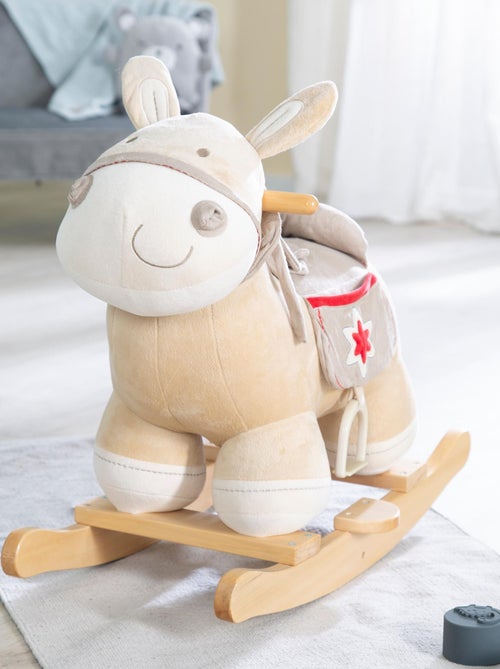 Âne à bascule avec étriers selle et bride pour bébé dès 18 mois 'Roba' - Kiabi