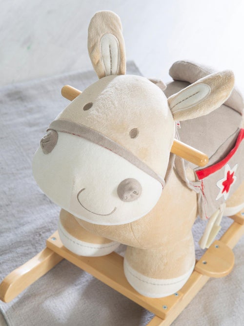 Âne à bascule avec étriers selle et bride pour bébé dès 18 mois 'Roba' - Kiabi