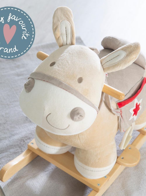 Âne à bascule avec étriers selle et bride pour bébé dès 18 mois 'Roba' - Kiabi