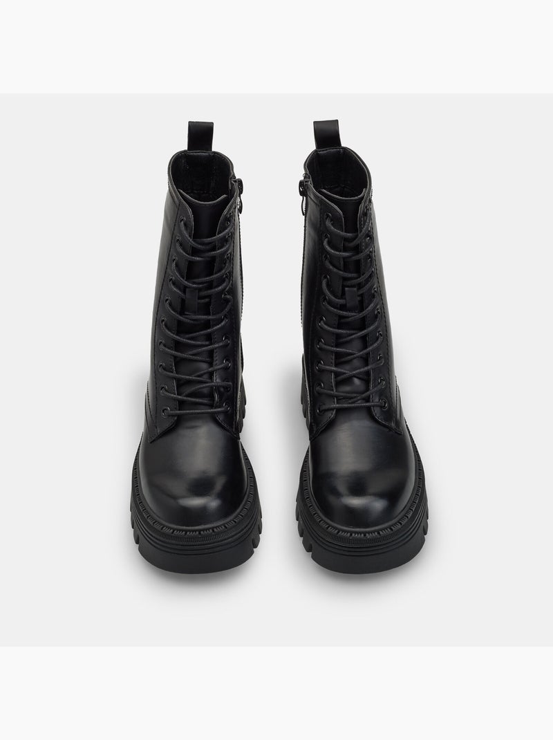 Anfibis pour femme Bata Noir - Kiabi