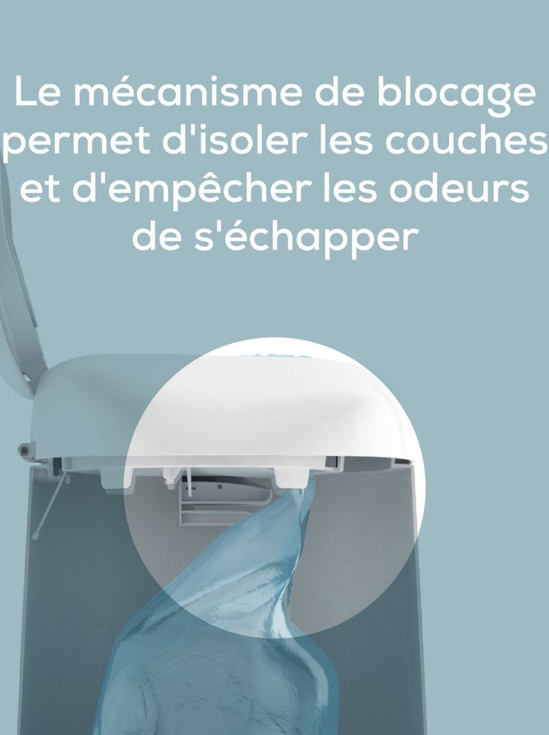 Angelcare - pack poubelle à couches dress up+3 recharges Blanc - Kiabi