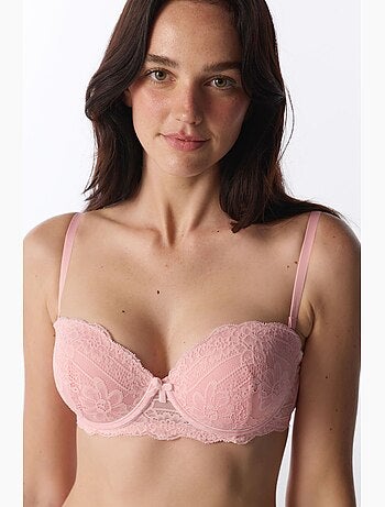 Angelic soutien-gorge en dentelle rembourré push-up penti