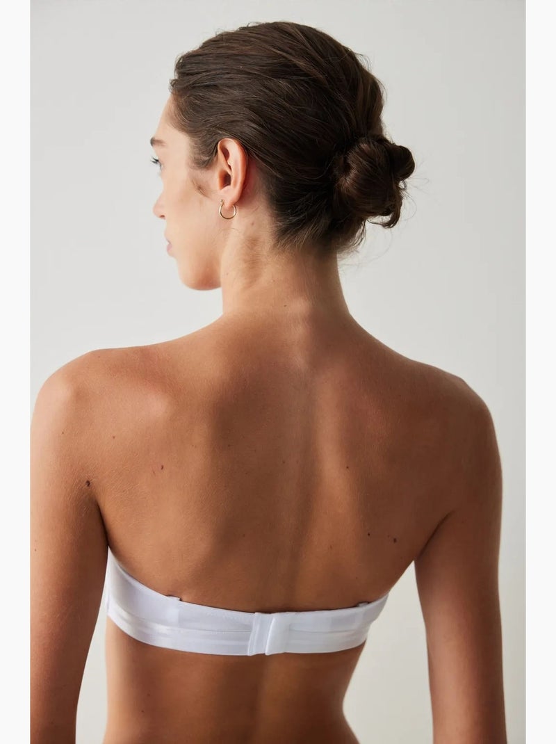 Angelina soutien-gorge bandeau push-up à armatures penti Blanc - Kiabi