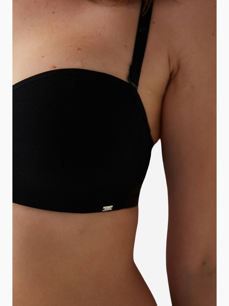 Angelina soutien-gorge bandeau push-up à armatures penti Noir - Kiabi
