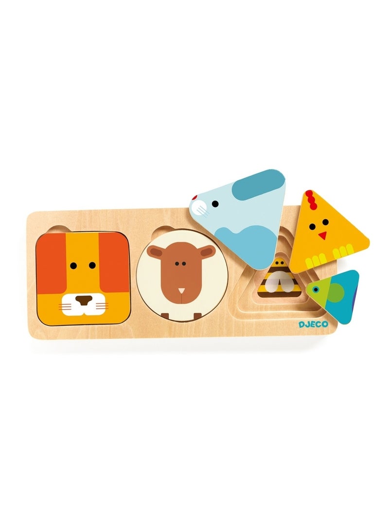 AnimaBasic - puzzle en bois Multicolore - Kiabi