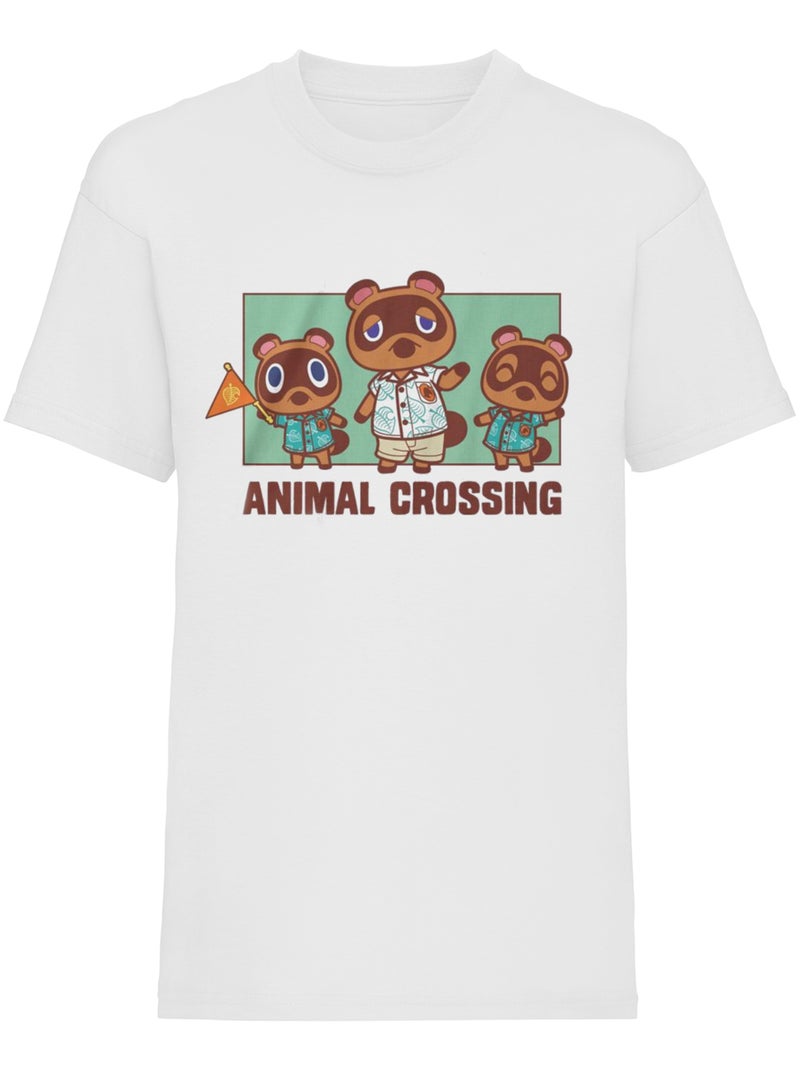 Animal Crossing - T-shirt NOOK FAMILY Blanc - Kiabi