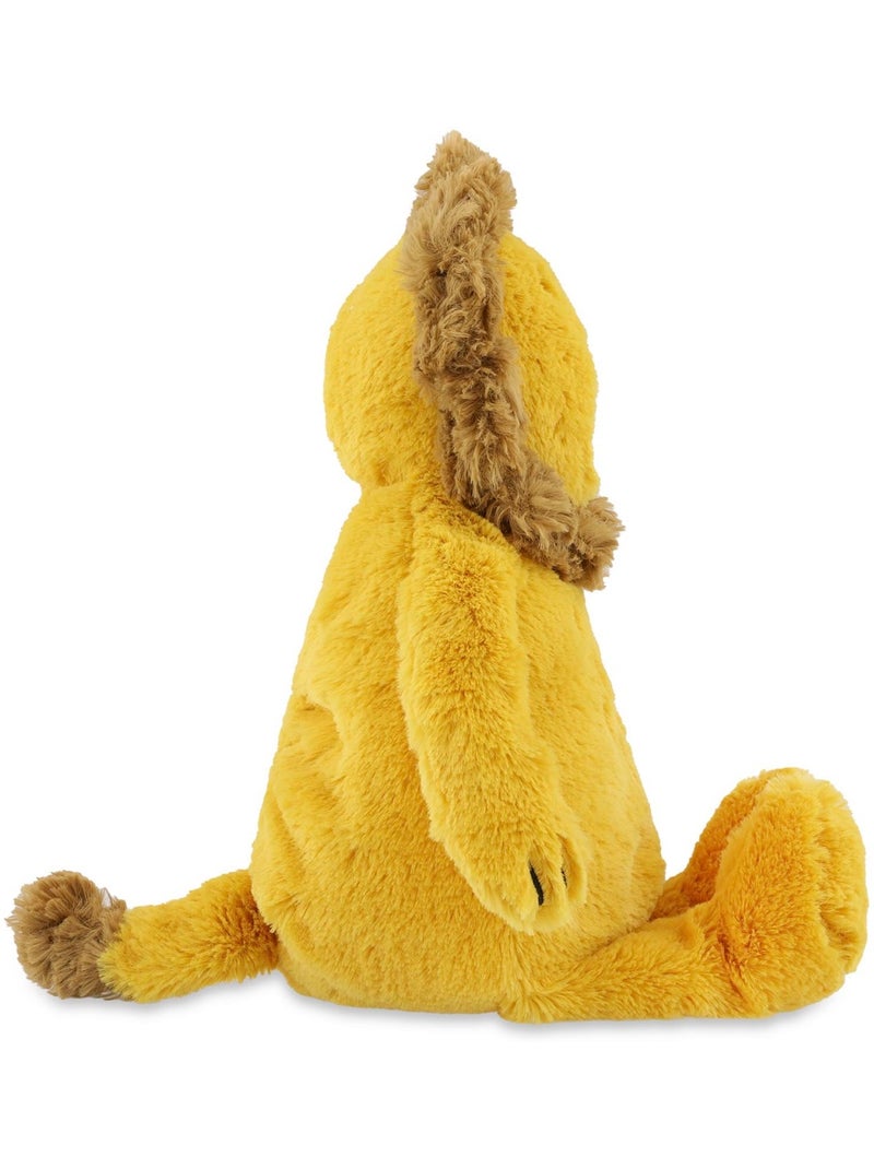 Animal en peluche 25 cm Jaune - Kiabi