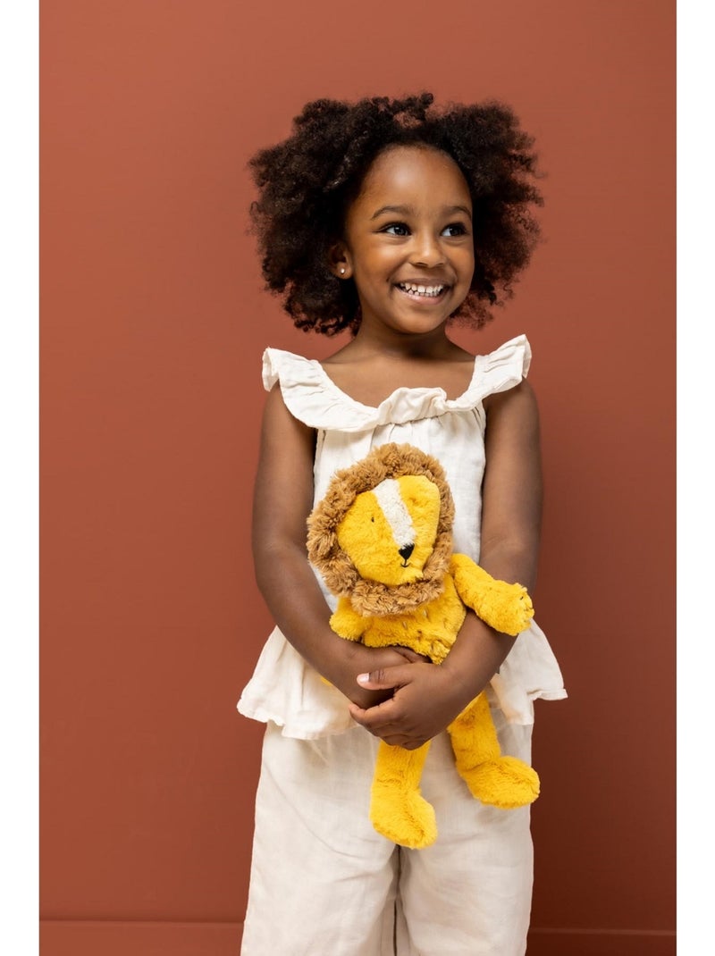 Animal en peluche 25 cm Jaune - Kiabi