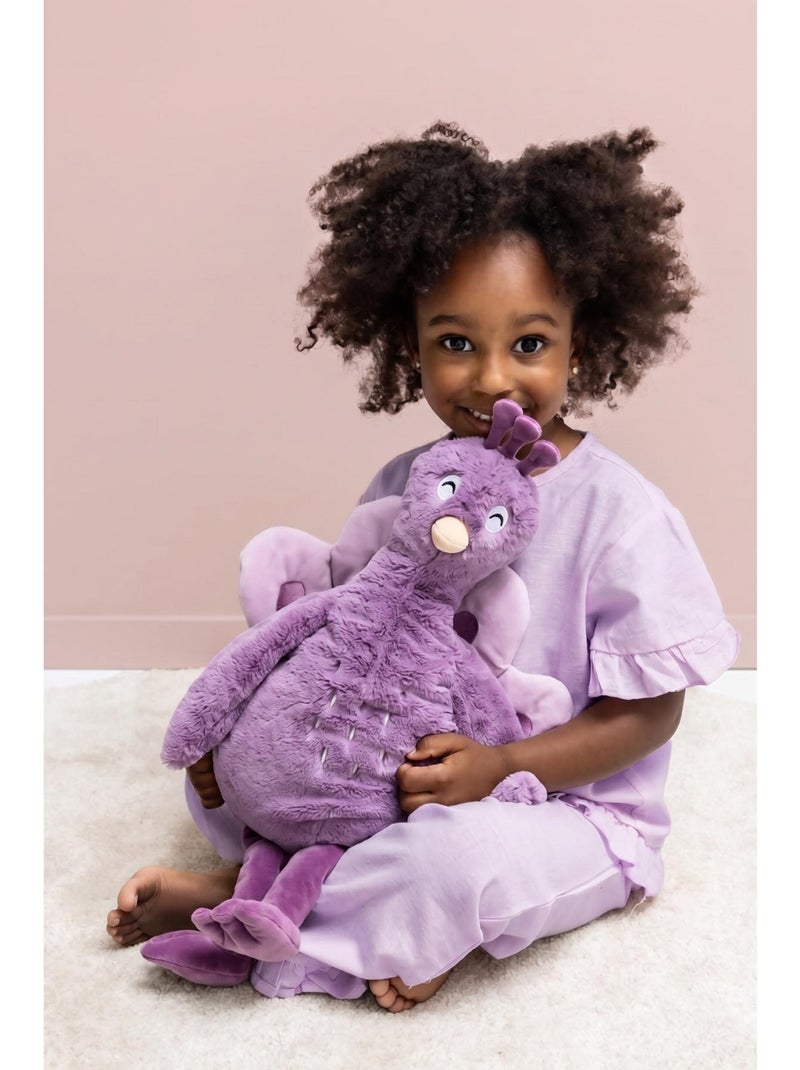 Animal en peluche 25 cm Violet - Kiabi