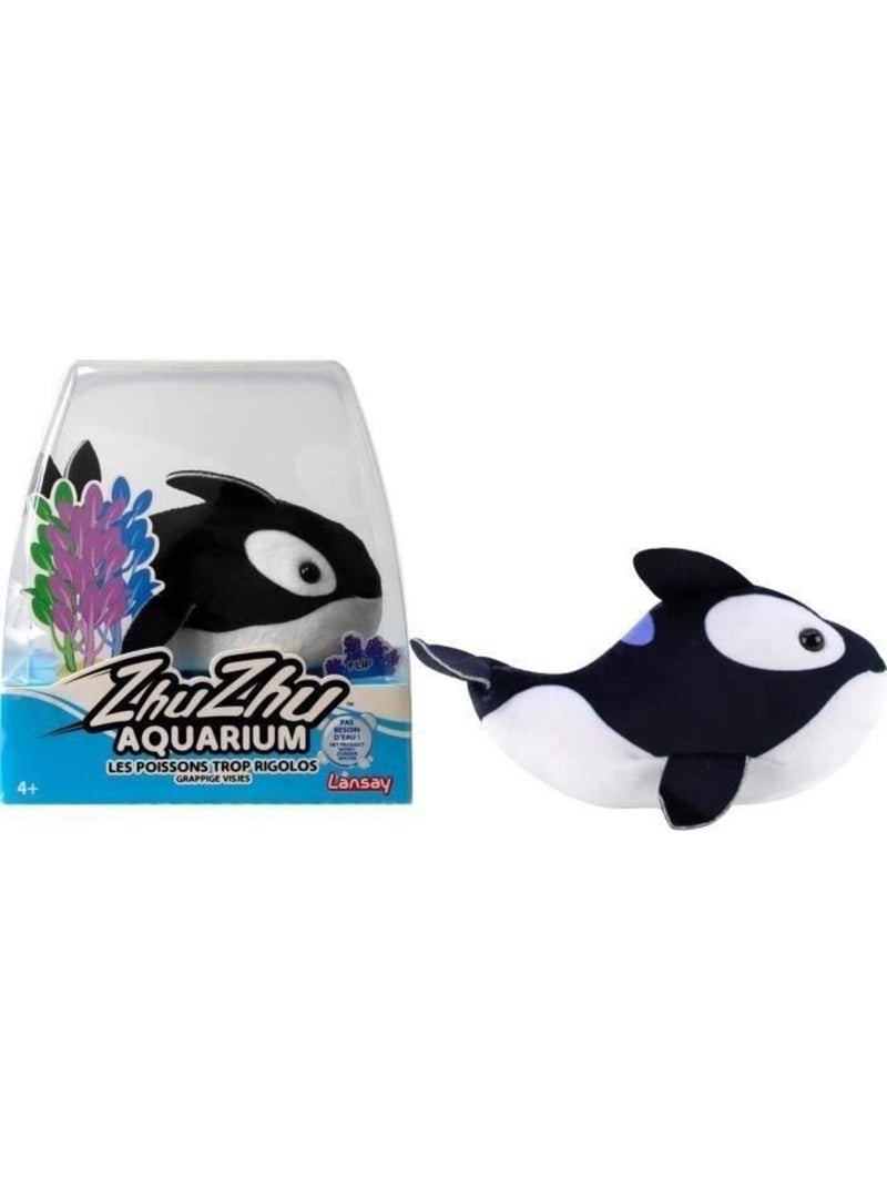 Animal miniature - lansay - 51119 - zhu zhu aquarium : margot le petit orque Noir - Kiabi