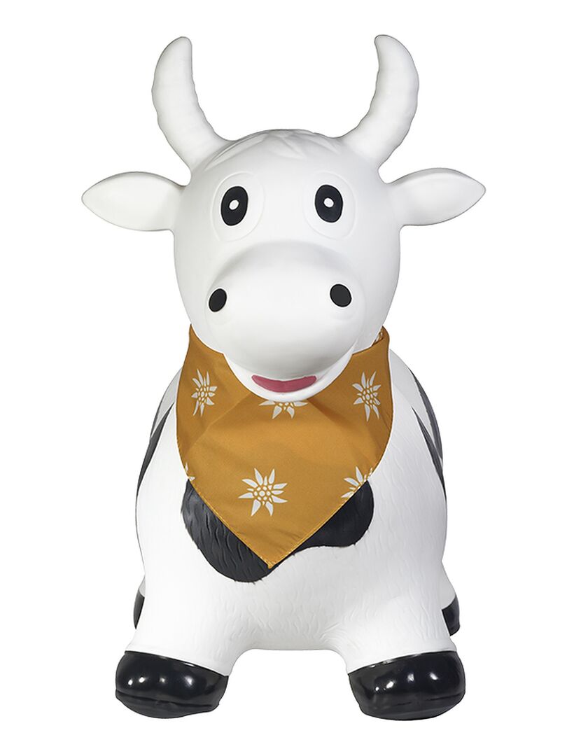 Animal sauteur gonflable en plastique vache - Blanc - Kiabi - 29.99€