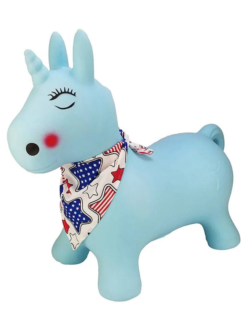 Animal Sauteur Licorne Avec Foulard - Funbee Multicolore - Kiabi