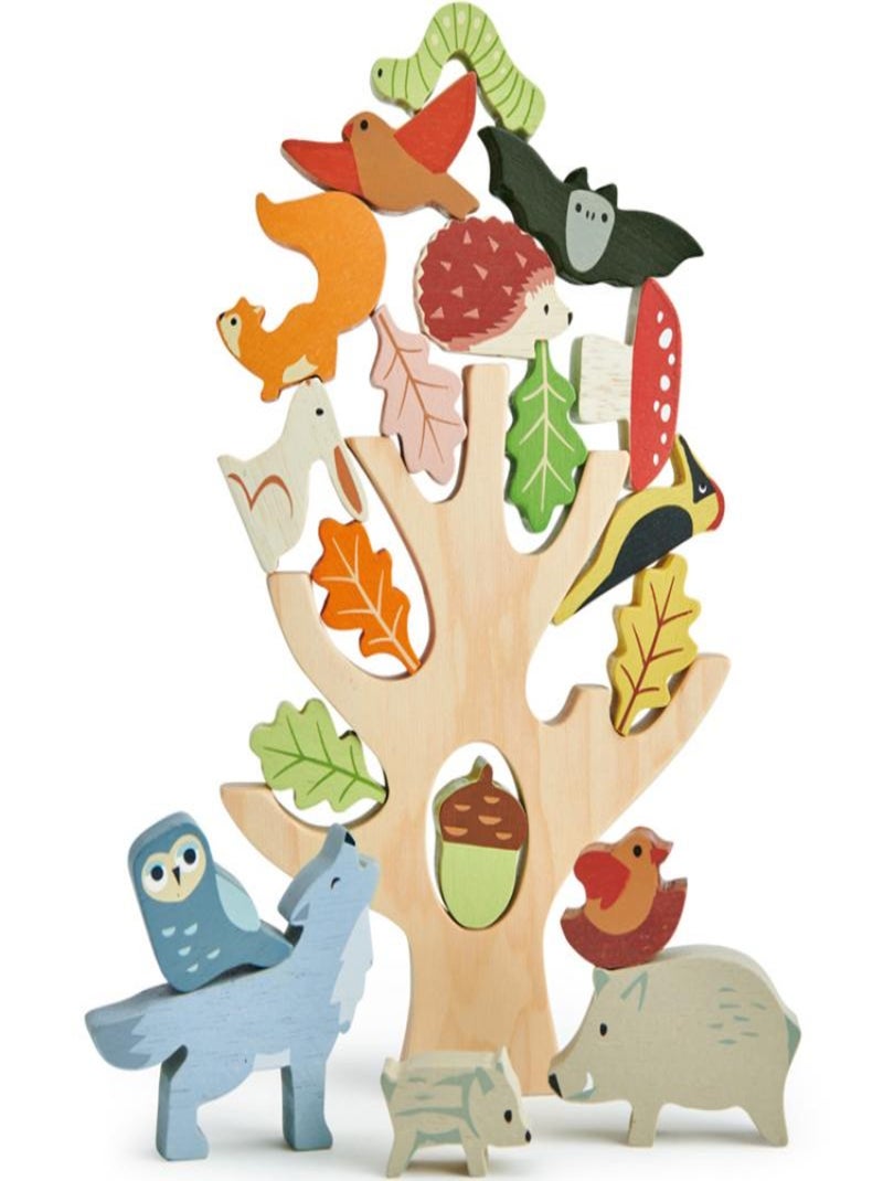 Animaux de la forêt en bois à empiler N/A - Kiabi