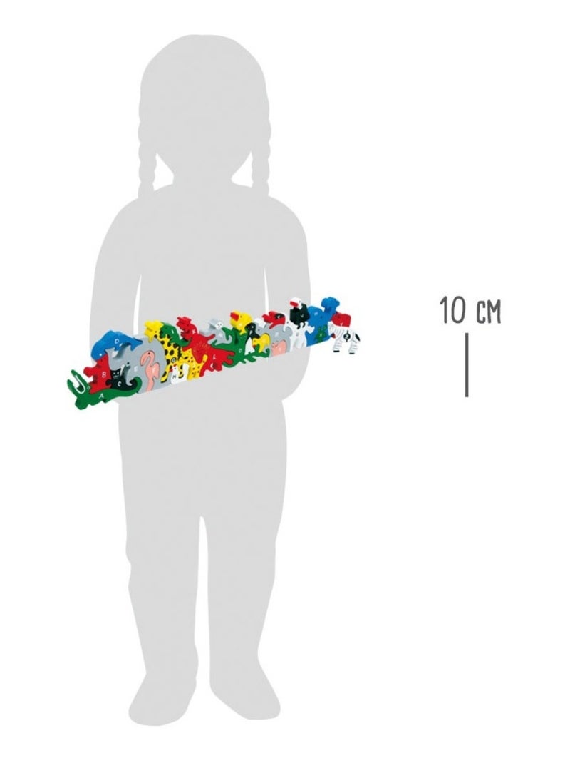 Animaux lettres et nombres Bleu - Kiabi