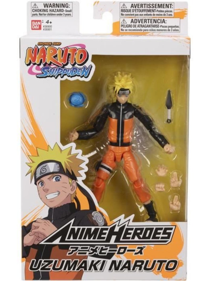 Anime Heroes - Naruto Shippuden - Figurine Anime Heroes 17 Cm - Naruto Uzumaki Multicolore - Kiabi