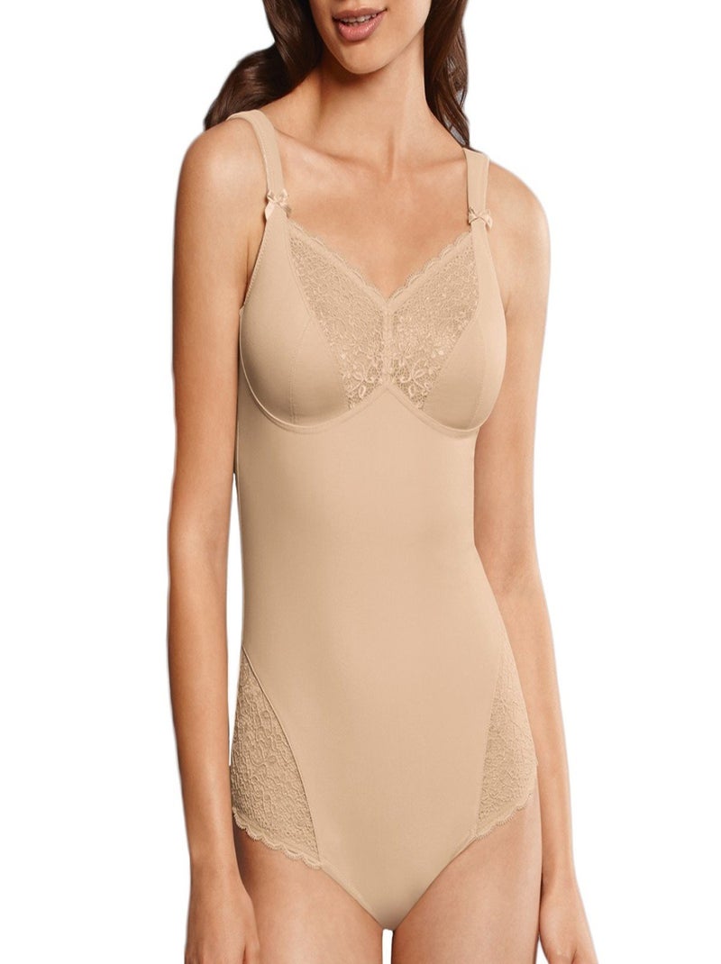 Anita - Body sans armatures bretelles rembourrées Havanna Beige - Kiabi