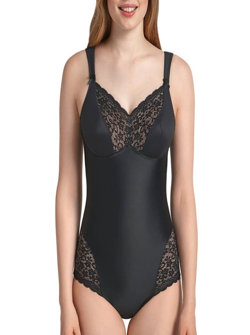 Anita - Body sans armatures bretelles rembourrées Havanna Noir - Kiabi