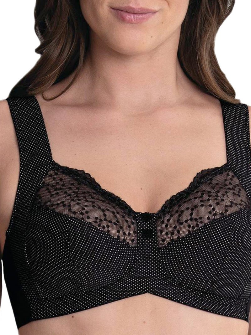 Anita - Soutien-gorge sans armatures bretelles larges Orely Noir - Kiabi