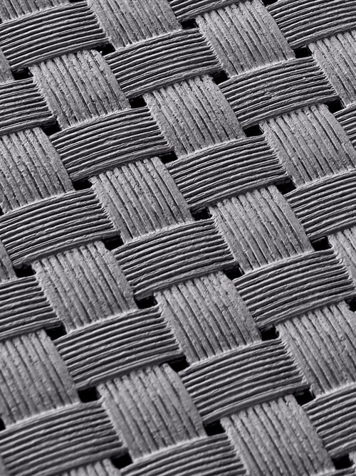 ANKARA Salon de jardin 2 places effet résine tressée gris - Kiabi