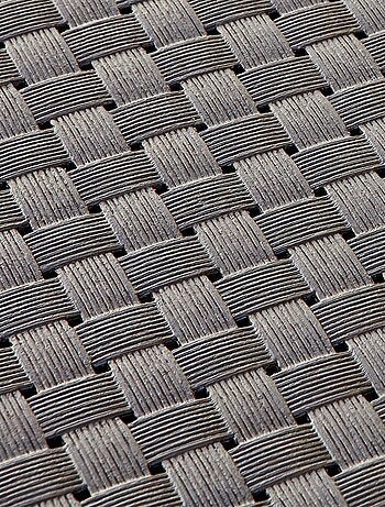 ANKARA Salon de jardin 2 places effet résine tressée gris