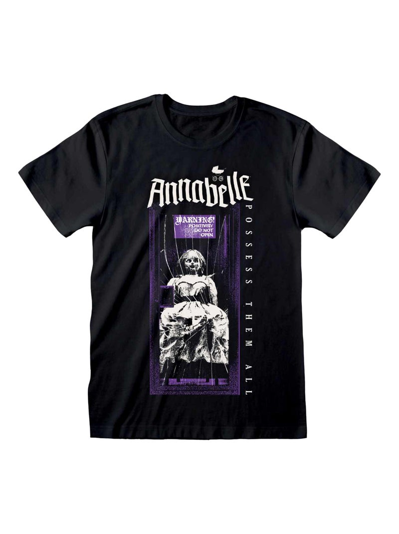 Annabelle - T-shirt DO NOT OPEN Noir - Kiabi