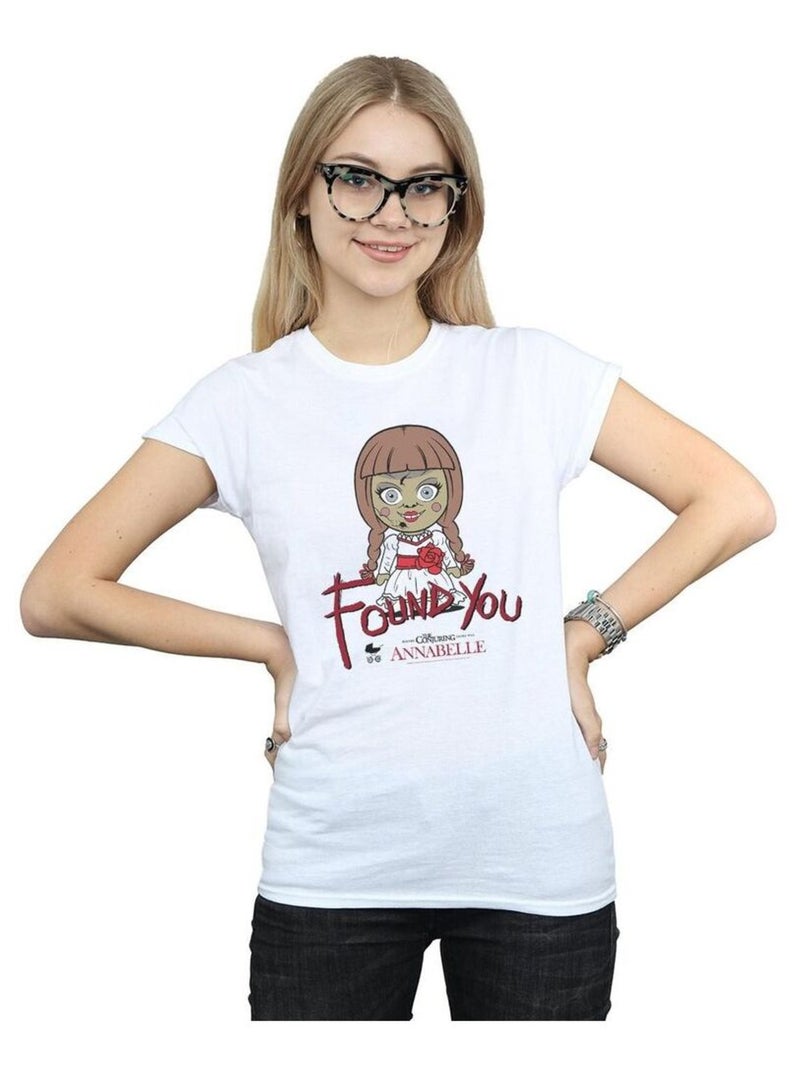 Annabelle - T-shirt FOUND YOU Blanc - Kiabi