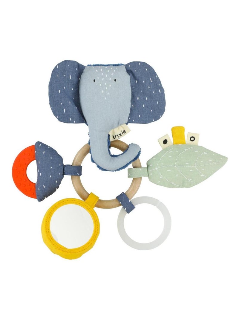 Anneau d'activités Mrs Elephant en coton Bleu - Kiabi