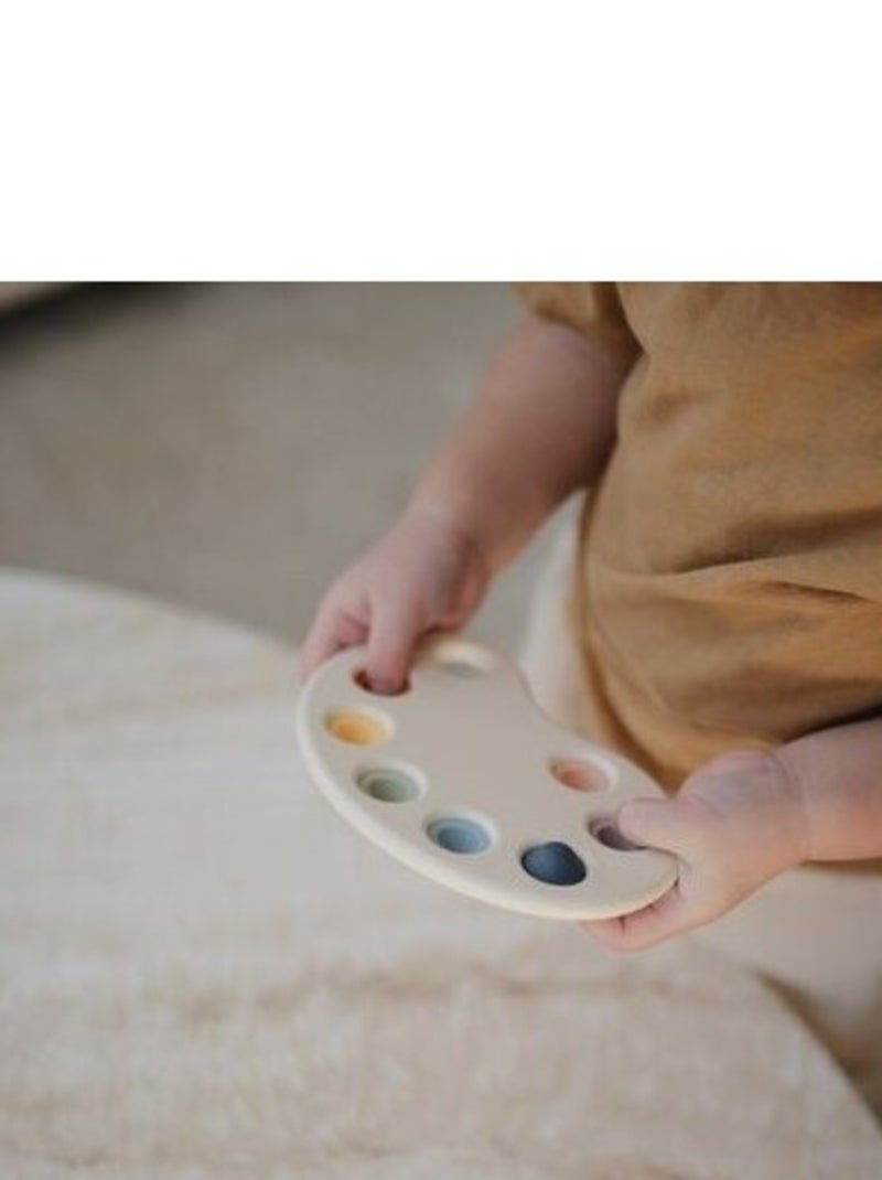 Anneau de dentition à pression Palette de peinture en silicone Multicolore - Kiabi