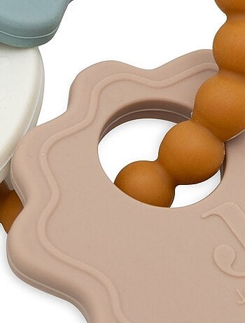 Anneau de Dentition Porte-clé en Silicone - On The Go Jollein