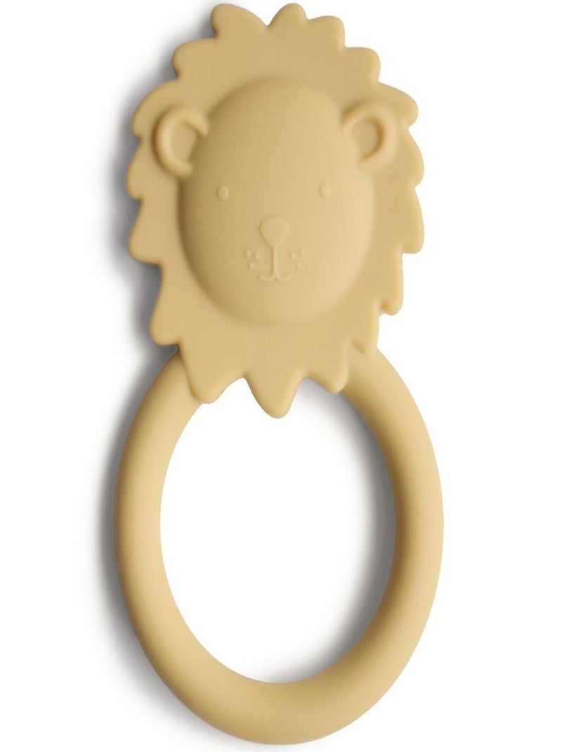 Anneau de dentition en silicone Lion Jaune - Kiabi