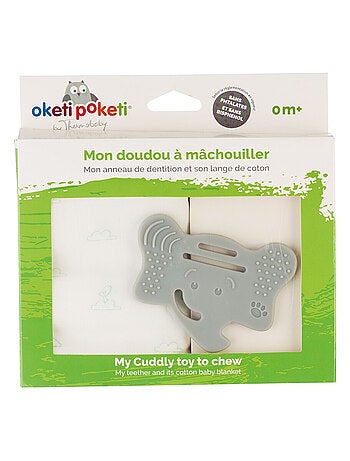 ANNEAU DE DENTITION LANGE OKETI POKETI GRIS