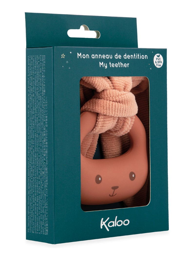 Anneau de dentition Lapin terracotta Rose - Kiabi