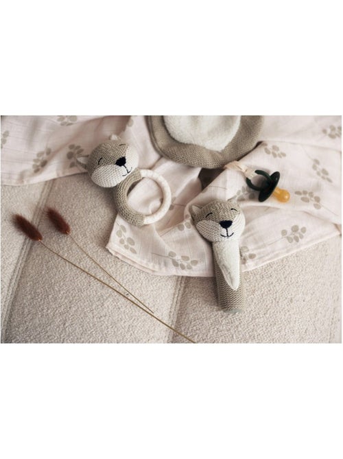 Anneau de dentition Renard en coton silicone Jollein - Kiabi