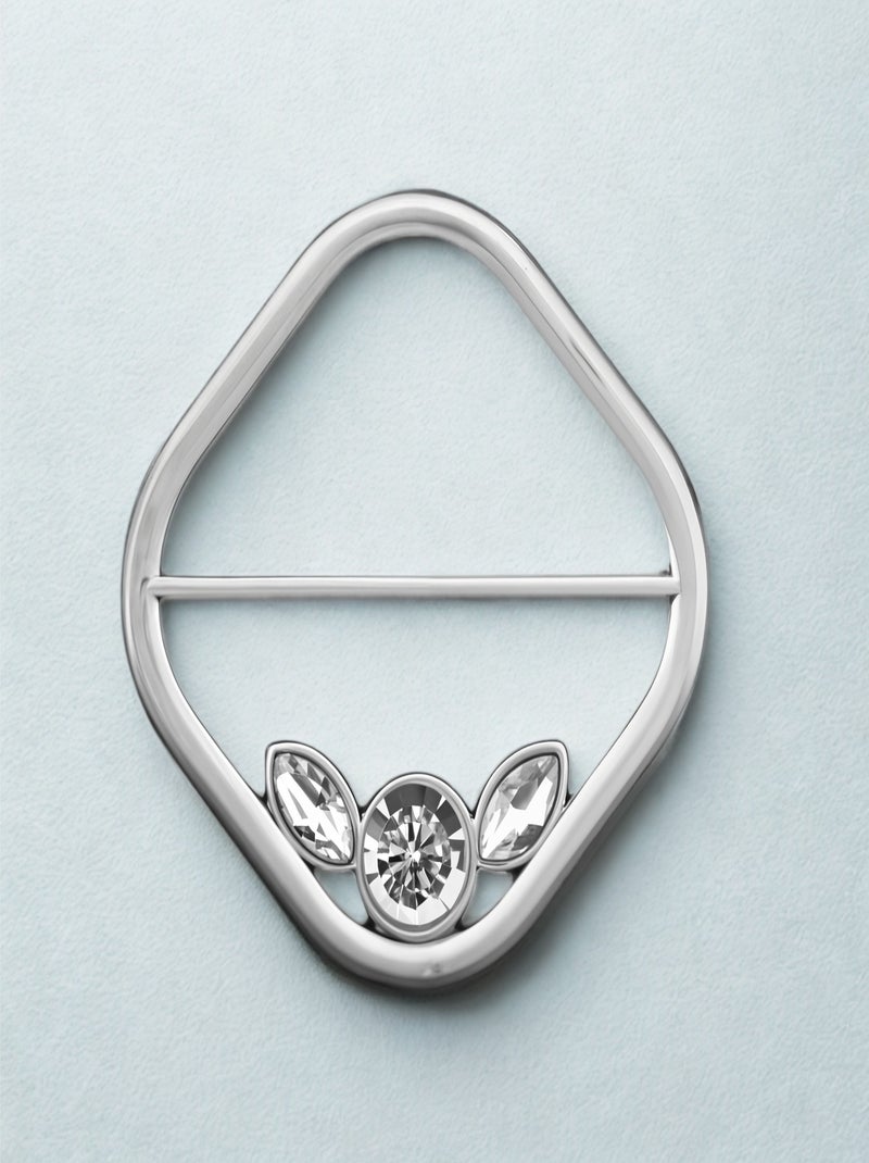 Anneau de foulard Circle Square Argent - Kiabi