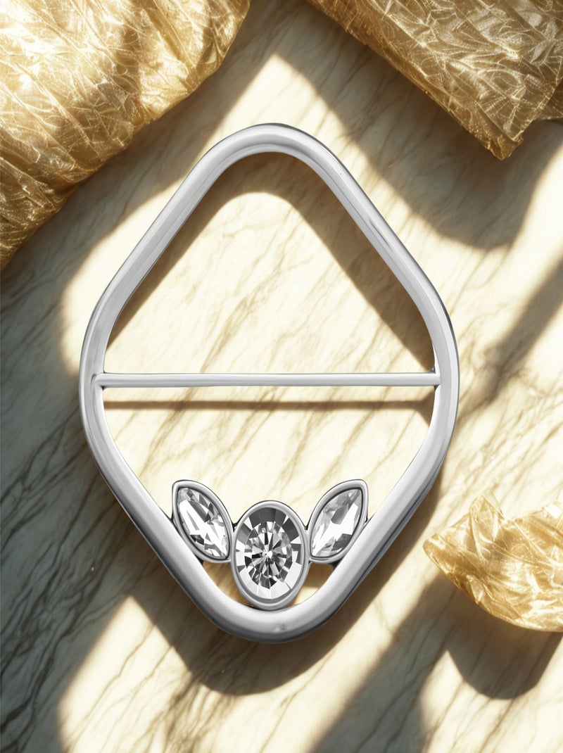 Anneau de foulard Circle Square Argent - Kiabi