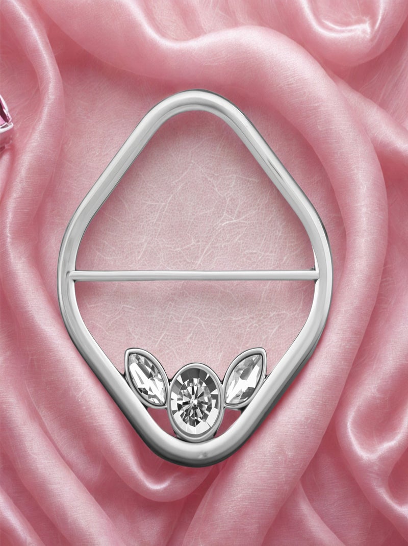 Anneau de foulard Circle Square Argent - Kiabi