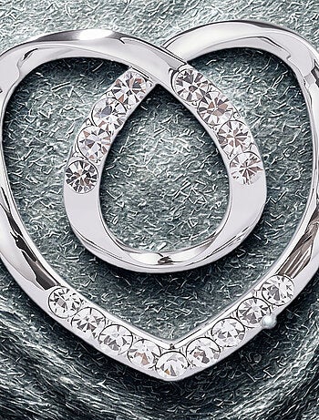 Anneau de foulard Grand Cœur