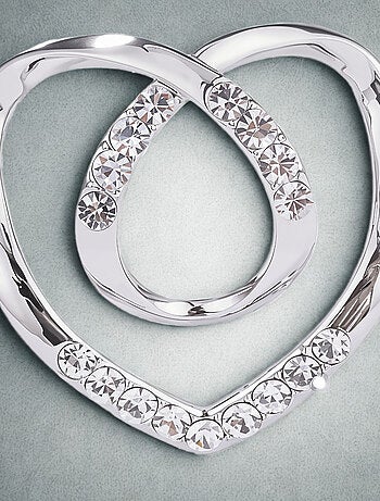 Anneau de foulard Grand Cœur