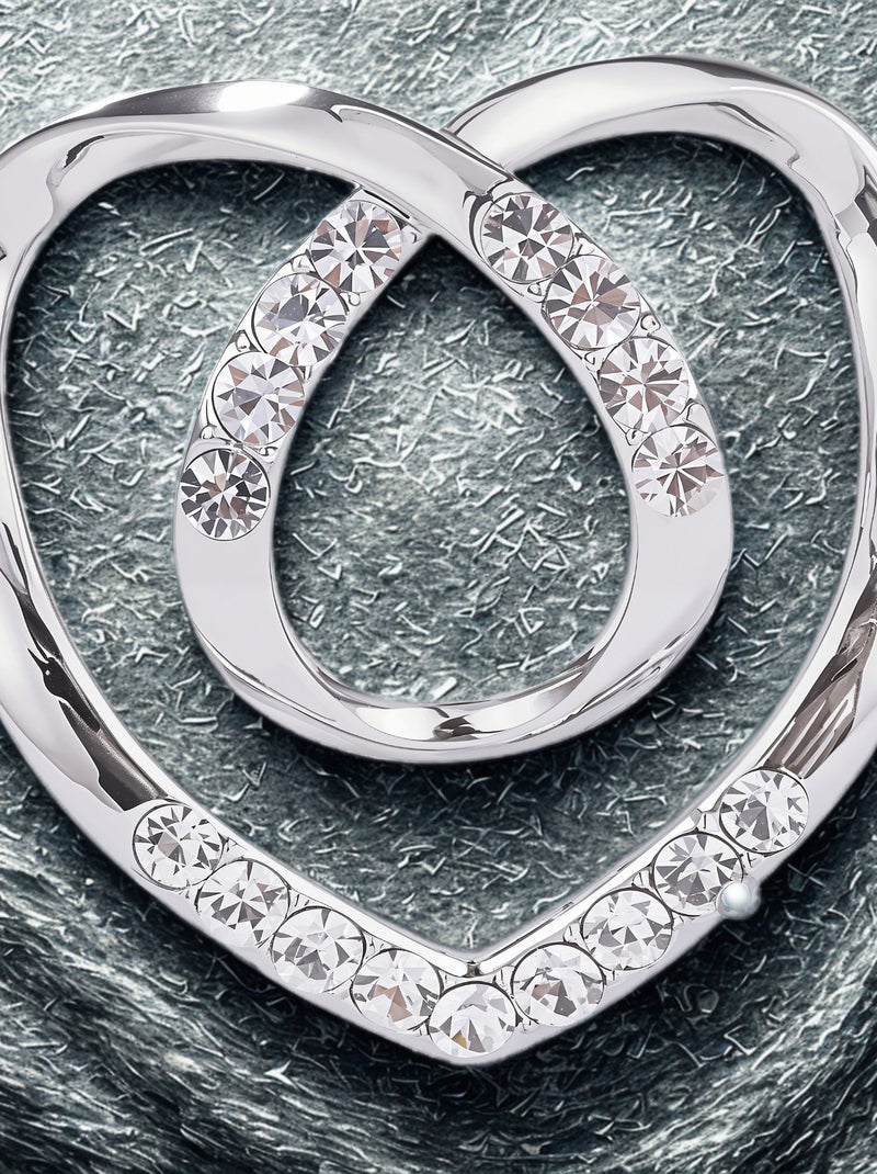 Anneau de foulard Grand Cœur Argent - Kiabi