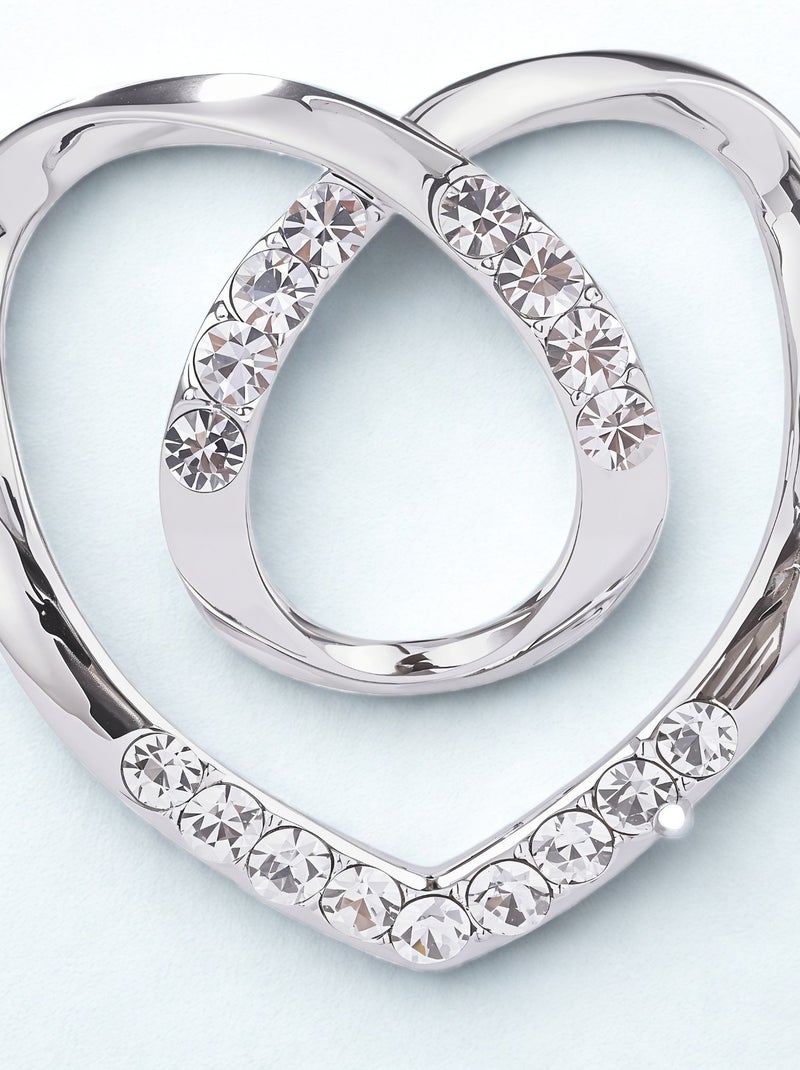 Anneau de foulard Grand Cœur Argent - Kiabi