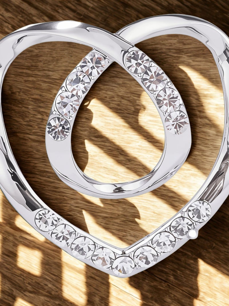 Anneau de foulard Grand Cœur Argent - Kiabi