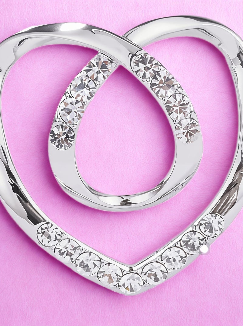 Anneau de foulard Grand Cœur Argent - Kiabi