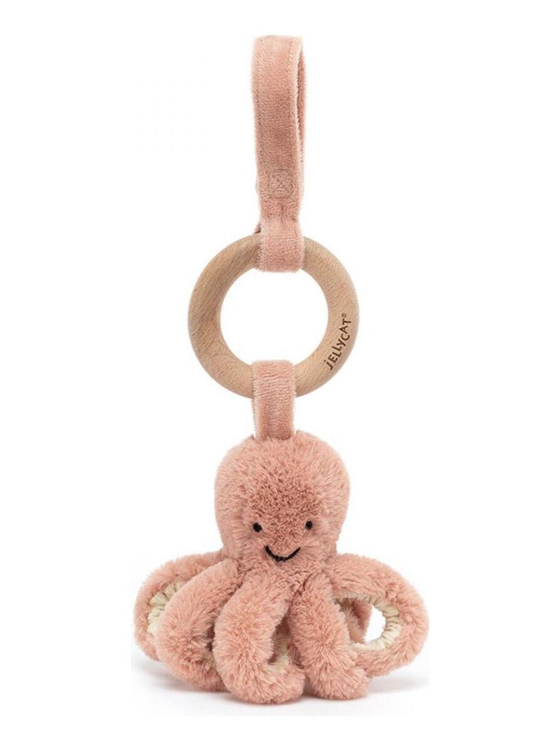 Anneau en bois avec peluche poulpe Odell rose - L: 5 cm x l : 5 cm x H: 21 cm N/A - Kiabi
