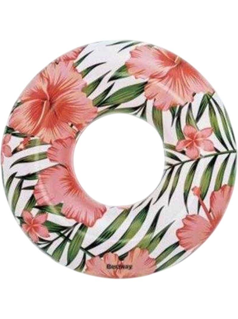 Anneau gonflable motif/style feuille de palmier - bestway Bleu électrique - Kiabi